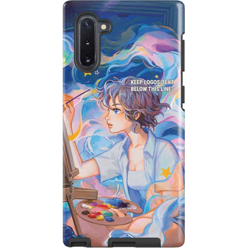 Rainbow Anime Artist Painter by Ivy Dolamore Galaxy Cases